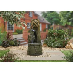 Stylish Fountain Enchanted Well Water Feature With LEDs -Garden Care Shop 13846056 8644962027612351