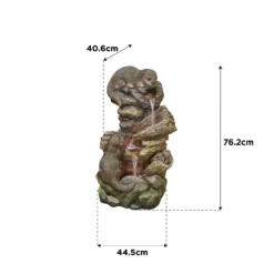 Stylish Fountain Otter Pools Water Feature With LEDs -Garden Care Shop 13846071 1084962028366896