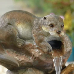 Stylish Fountain Otter Pools Water Feature With LEDs -Garden Care Shop 13846071 1494962028210242