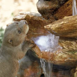 Stylish Fountain Otter Pools Water Feature With LEDs -Garden Care Shop 13846071 4324962028308486