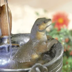 Stylish Fountain Playful Otters Water Feature With LEDs 14 Stylish Fountain Playful Otters Water Feature With LEDs -Garden Care Shop 13846072 1744962027851034
