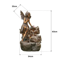 Stylish Fountain Pixie Spills Water Feature With LEDs -Garden Care Shop 13846073 1214962028270569