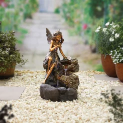 Stylish Fountain Pixie Spills Water Feature With LEDs -Garden Care Shop 13846073 1344962028167801