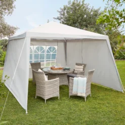 Gazebo With Side Panels - Grey 9 Gazebo With Side Panels - Grey -Garden Care Shop 13884308 1585023690808373