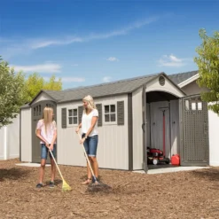 Lifetime 17.5 X 8ft Dual Entry Outdoor Storage Shed - Installation Included -Garden Care Shop 13911315 1404978027978446