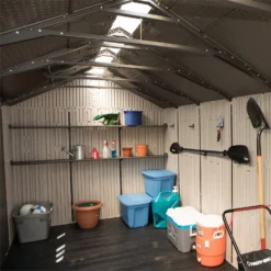 Lifetime 17.5 X 8ft Dual Entry Outdoor Storage Shed - Installation Included -Garden Care Shop 13911315 1714978027846053