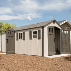Lifetime 17.5 X 8ft Dual Entry Outdoor Storage Shed - Installation Included -Garden Care Shop 13911315 2064978027729710
