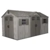 Lifetime 15 X 8ft Rough Cut Dual Entry Outdoor Storage Shed - Installation Included -Garden Care Shop 13911316 8294978027602894