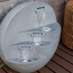Stylish Fountain Kyoto Falls Garden Water Feature With LEDs 13 Stylish Fountain Kyoto Falls Garden Water Feature With LEDs -Garden Care Shop 13947170 1965005844804475