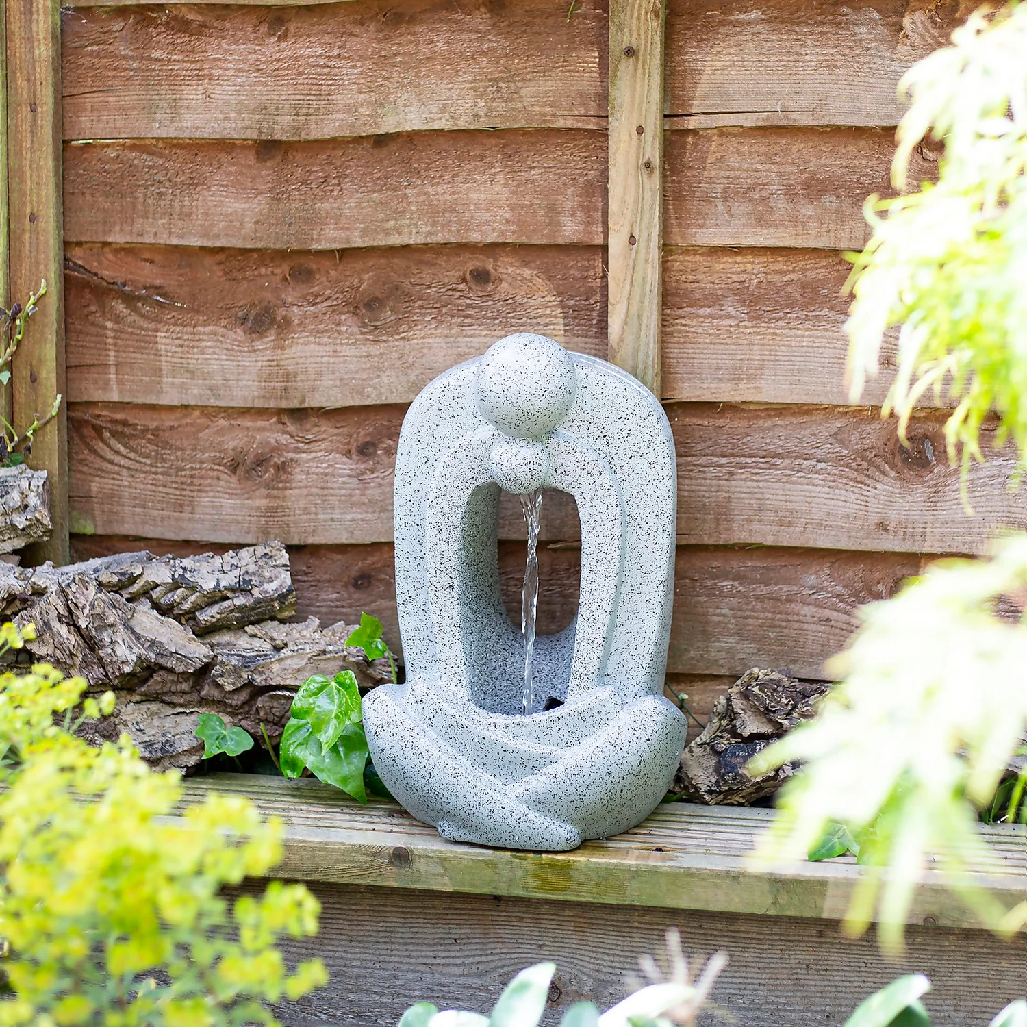 Stylish Fountain Zen Pour Garden Water Feature With LEDs 6 Stylish Fountain Zen Pour Garden Water Feature With LEDs - Image 4