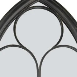 MirrorOutlet Black Somerley Chapel Arch Metal Garden Mirror - 112x61cm 9 MirrorOutlet Black Somerley Chapel Arch Metal Garden Mirror - 112x61cm -Garden Care Shop 13950556 1394987139719047