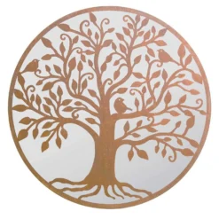 MirrorOutlet Stag Deer Round Garden Mirror - 100cm -Garden Care Shop 13950585 4514987138931583