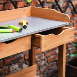 Garden Potting Bench With Two Drawers & Shelf -Garden Care Shop 13967031 4255014369303266