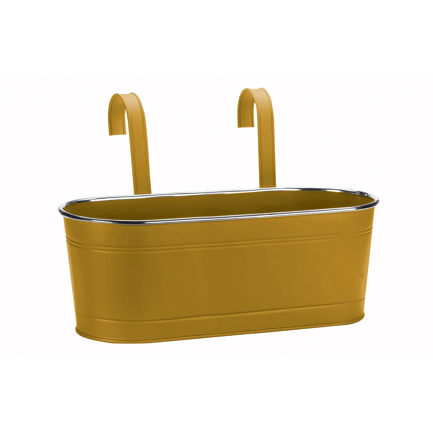 15in Fence & Balcony Planter - Mustard 3 15in Fence & Balcony Planter - Mustard