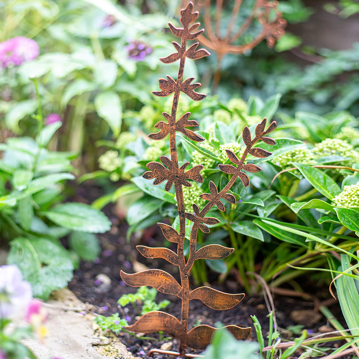 Floral Bronze Ground Stakes - 45cm (Assorted Designs) 4 Floral Bronze Ground Stakes - 45cm (Assorted Designs) - Image 2