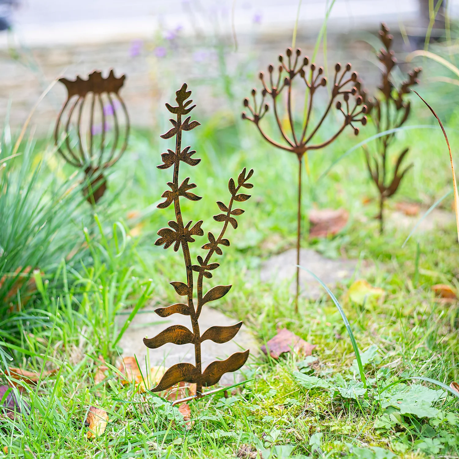 Floral Bronze Ground Stakes - 45cm (Assorted Designs) 12 Floral Bronze Ground Stakes - 45cm (Assorted Designs) - Image 10