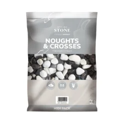Stylish Stone Noughts & Crosses Decorative Pebbles Midi Bag -Garden Care Shop 13996137 1375013106844448