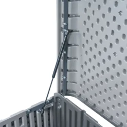 LIFETIME 515L Modern Outdoor Storage Deck Box - Rough-Cut Grey -Garden Care Shop 13997405 1725000055509940
