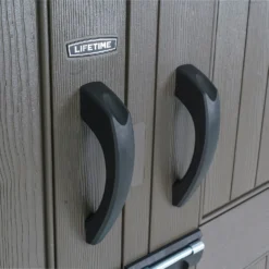 Lifetime 7x7ft Outdoor Storage Shed - Beige -Garden Care Shop 13997407 8414999835023317