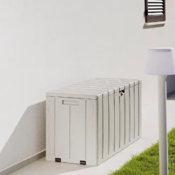 Toomax Bravo Garden Storage Box 270L - Warm Grey -Garden Care Shop 13997481 1325004537305337