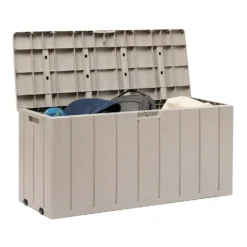 Toomax Bravo Garden Storage Box 270L - Warm Grey -Garden Care Shop 13997481 5245004537169884
