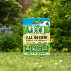 Aftercut All In One Lawn Feed, Weed & Moss Killer 160m2 Box -Garden Care Shop 14013976 1185003754804597
