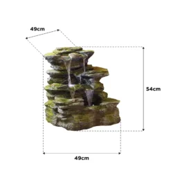 Stylish Fountain Como Springs Water Feature With LEDs -Garden Care Shop 14519356 1045047822742634