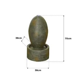 Stylish Fountain Petite Ripple Water Feature With LEDs -Garden Care Shop 14519358 5205047822608222