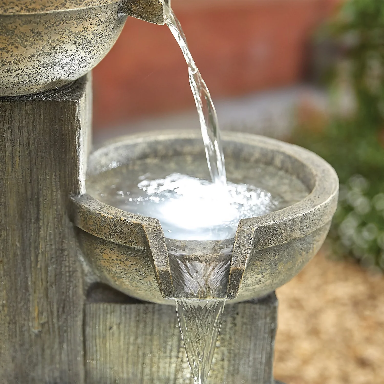 Stylish Fountain Ash Columns Water Feature With LEDs 5 Stylish Fountain Ash Columns Water Feature With LEDs - Image 3