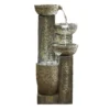 Stylish Fountain Ash Columns Water Feature With LEDs -Garden Care Shop 14519359 7565047822460277