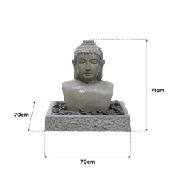 Stylish Fountain Lotus Buddha Water Feature With LEDs 9 Stylish Fountain Lotus Buddha Water Feature With LEDs -Garden Care Shop 14519362 9825047822642530
