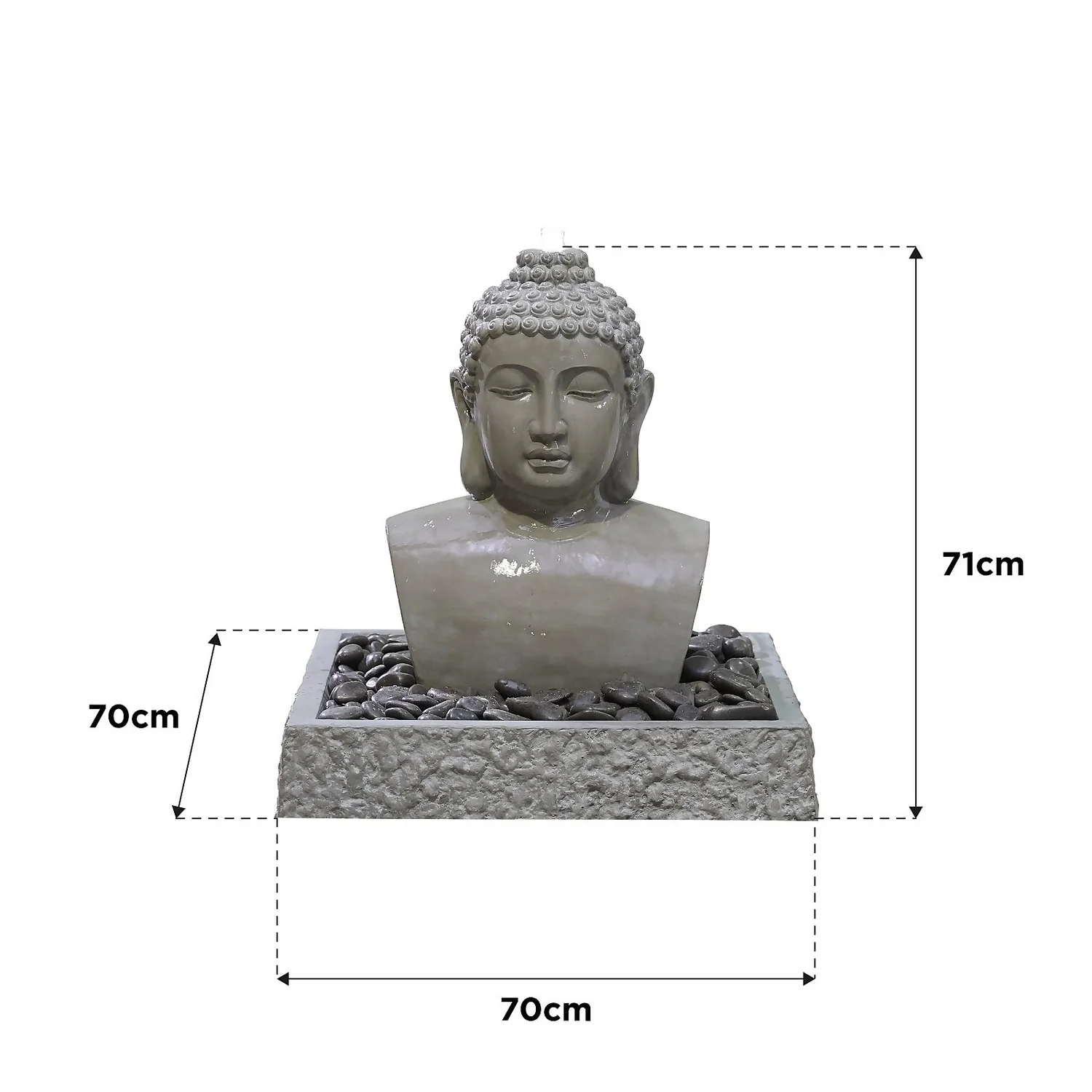 Stylish Fountain Lotus Buddha Water Feature With LEDs 6 Stylish Fountain Lotus Buddha Water Feature With LEDs - Image 4